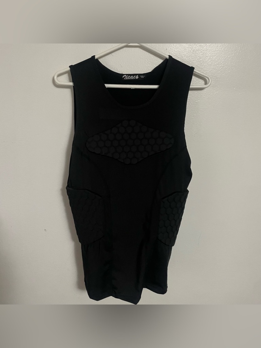 Black Compression Padded Tank Top
